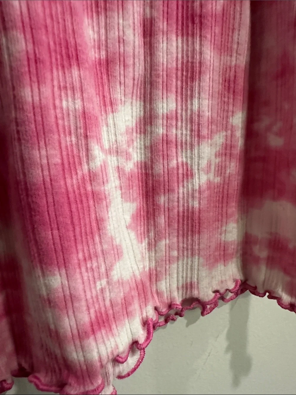 NWOT Wonder Nation Girls Pink Tie Dye Ribbed Tank Top Size 6-6X